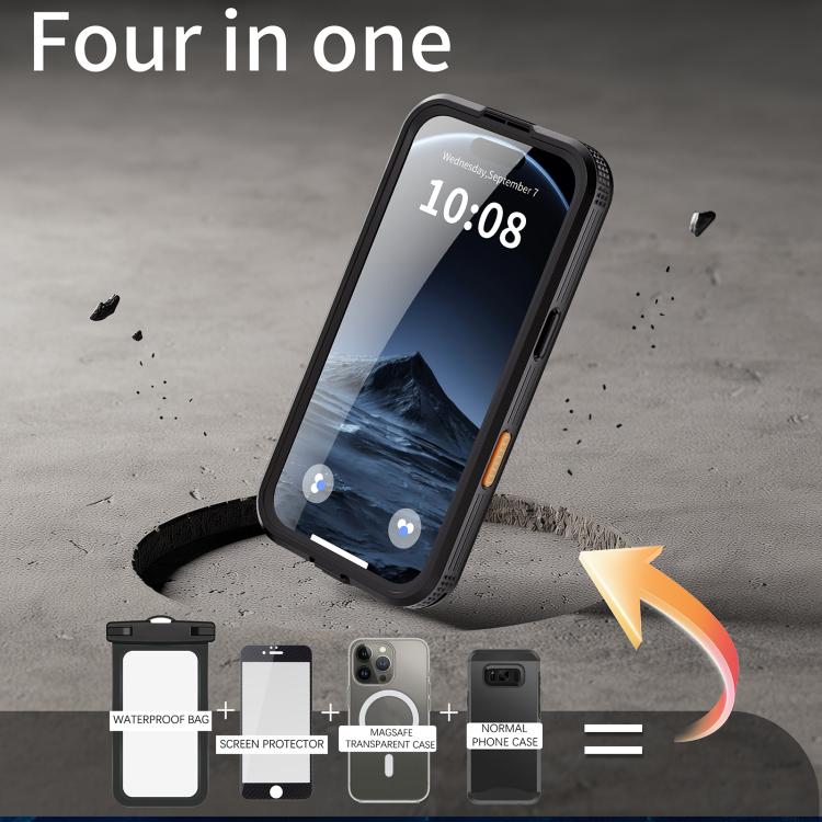 Funda para teléfono RedPepper con certificación IP68, resistente al agua y con triple protección MagSafe., For iPhone 17 Pro Max, For iPhone 17 Pro, For iPhone Air