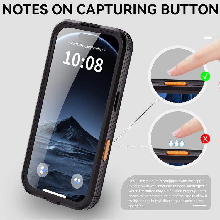 Funda para teléfono RedPepper con certificación IP68, resistente al agua y con triple protección MagSafe., For iPhone 17 Pro Max, For iPhone 17 Pro, For iPhone Air