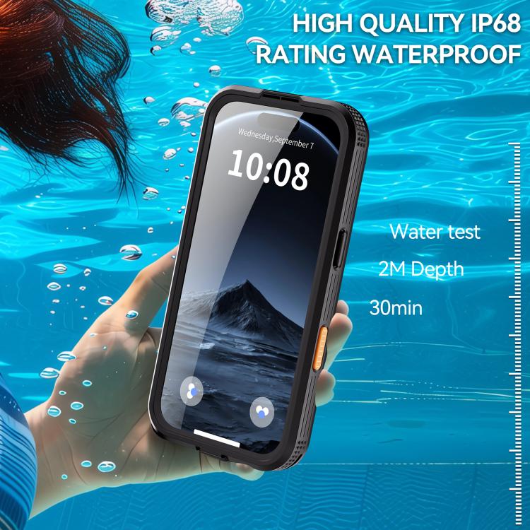 Funda para teléfono RedPepper con certificación IP68, resistente al agua y con triple protección MagSafe., For iPhone 17 Pro Max, For iPhone 17 Pro, For iPhone Air