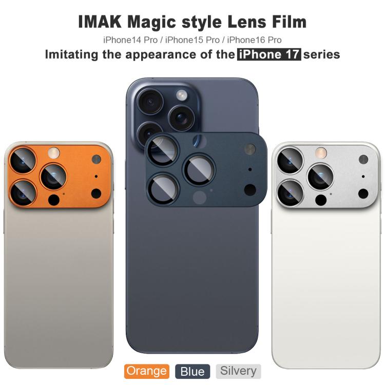 Película para lentes imak Magic Style, que imita la apariencia del iP17 Pro, For iPhone 14 Pro/15 Pro/16 Pro