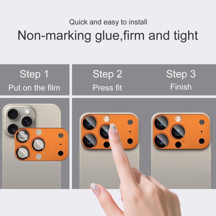 Película para lentes imak Magic Style, que imita la apariencia del iP17 Pro, For iPhone 14 Pro/15 Pro/16 Pro