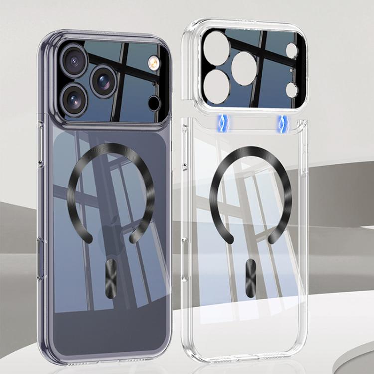 Funda magnética transparente GKK Phantom con diseño de CD y MagSafe, For iPhone 17 Pro Max, For iPhone 17 Pro