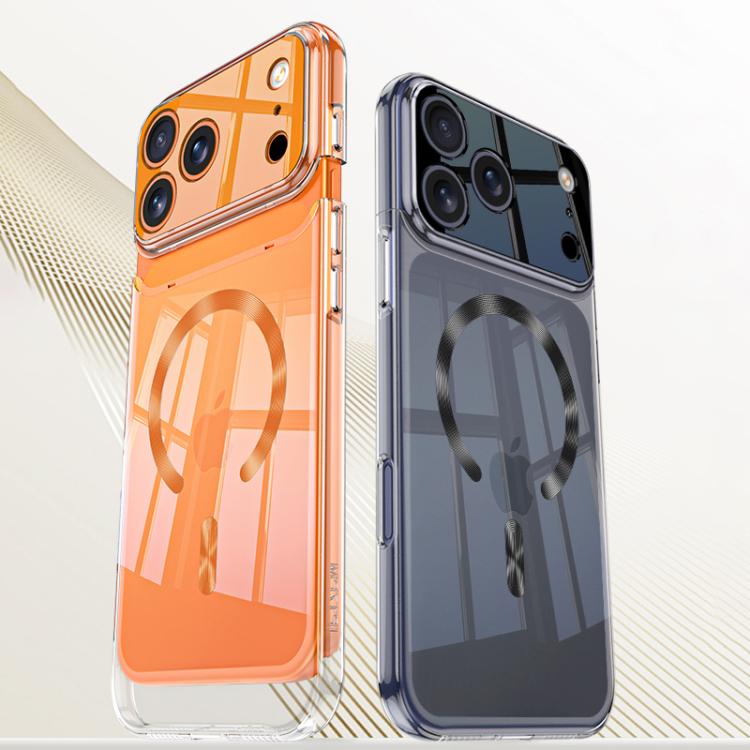 Funda magnética transparente GKK Phantom con diseño de CD y MagSafe, For iPhone 17 Pro Max, For iPhone 17 Pro