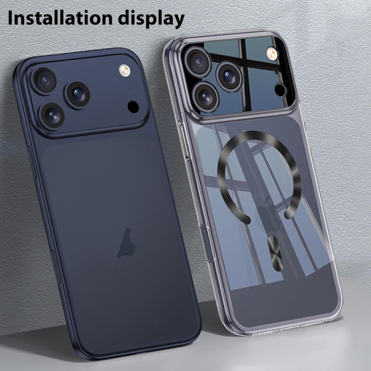 Funda magnética transparente GKK Phantom con diseño de CD y MagSafe, For iPhone 17 Pro Max, For iPhone 17 Pro