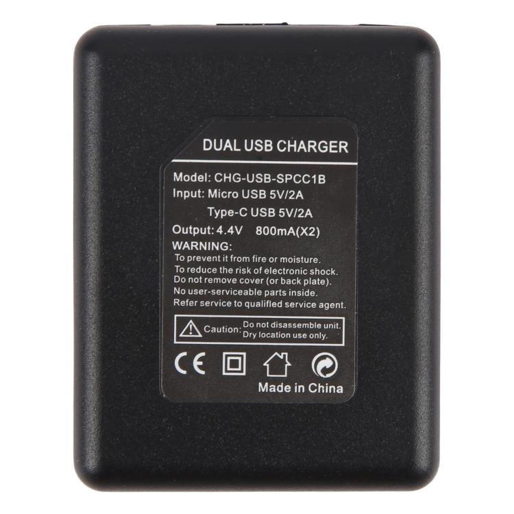 CHG-USB-SPCC1B para concentrador de carga de baterías USB duales para GoPro Max, For GoPro Max