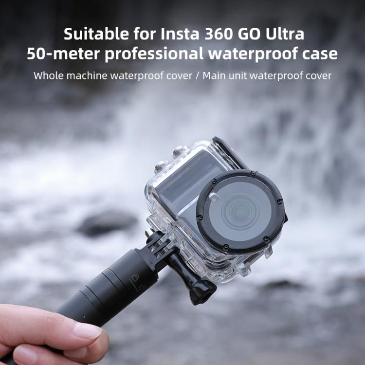Carcasa impermeable Insta360 GO Ultra de 50 m, Body Diving Case, Body Charging Case Diving Case