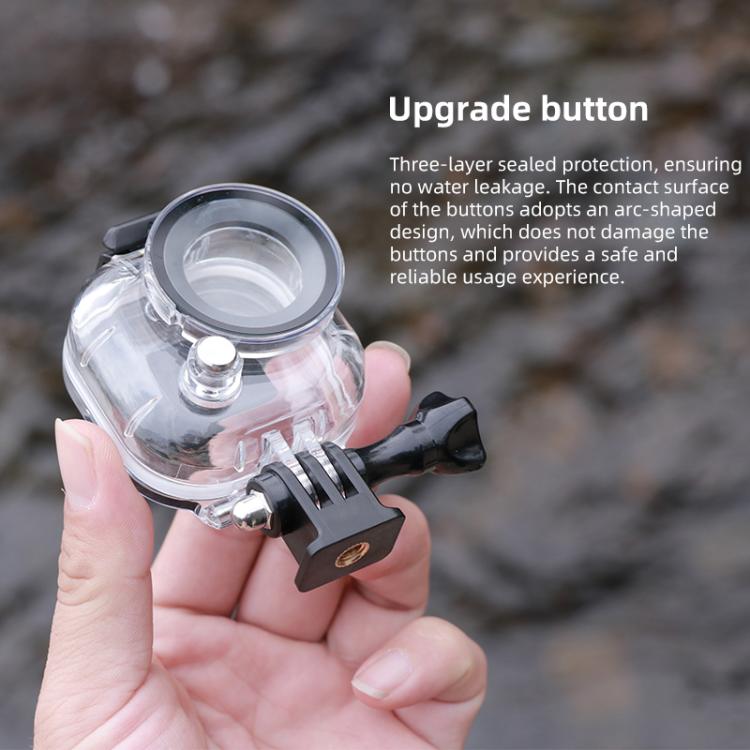 Carcasa impermeable Insta360 GO Ultra de 50 m, Body Diving Case, Body Charging Case Diving Case