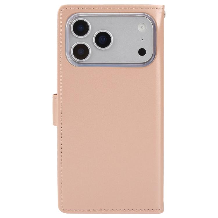 Funda para teléfono de piel con textura Crazy Horse de GOOSPERY RICH DIARY, For iPhone 17 Pro Max, For iPhone 17 Pro, For iPhone 17, For iPhone Air