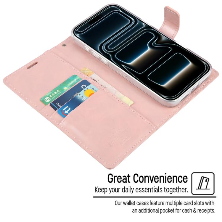 Funda para teléfono de piel con textura Crazy Horse de GOOSPERY BLUE MOON, For iPhone 17 Pro Max, For iPhone Air