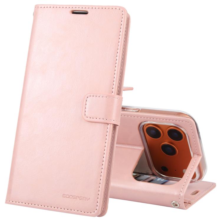 Funda para teléfono de piel con textura Crazy Horse de GOOSPERY BLUE MOON, For iPhone 17 Pro