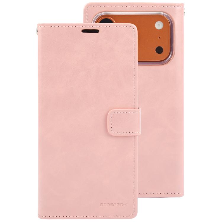 Funda para teléfono de piel con textura Crazy Horse de GOOSPERY BLUE MOON, For iPhone 17 Pro
