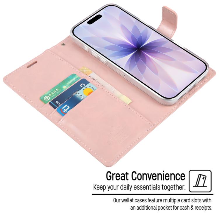Funda para teléfono de piel con textura Crazy Horse de GOOSPERY BLUE MOON, For iPhone 17