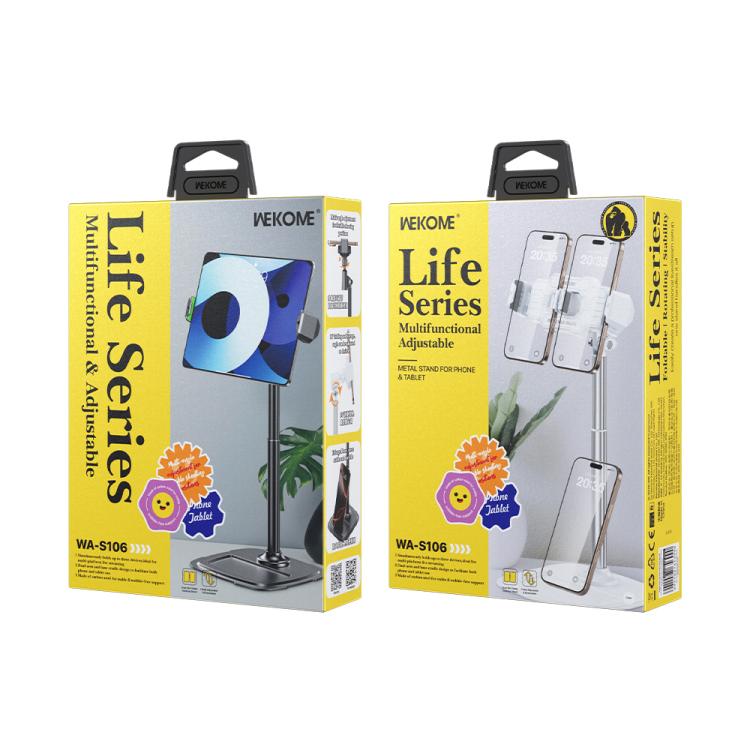 Soporte metálico ajustable multifuncional WEKOME WA-S106 Life Series para teléfono/tableta