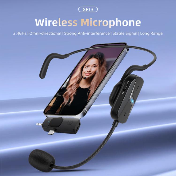 Auriculares inalámbricos Yanmai GF13 2.4G con micrófono y cancelación de ruido
