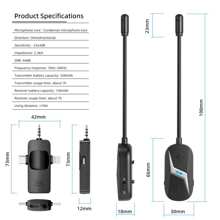 Auriculares inalámbricos Yanmai GF13 2.4G con micrófono y cancelación de ruido