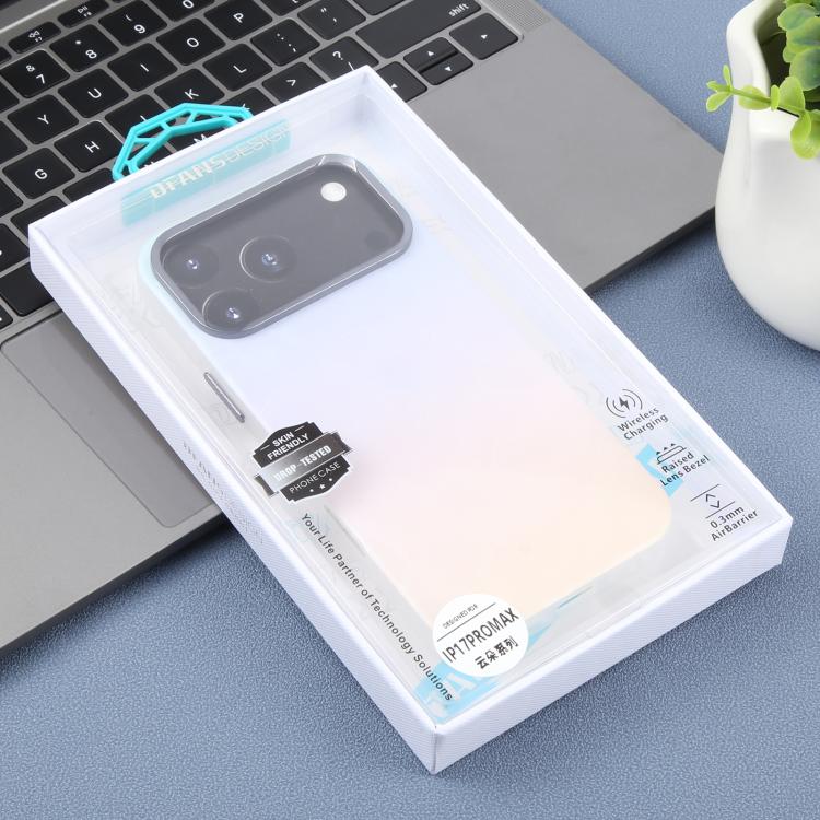 Funda para teléfono DFANS DESIGN Cloud Series con textura de pluma y resistente a los golpes, For iPhone 17 Pro Max