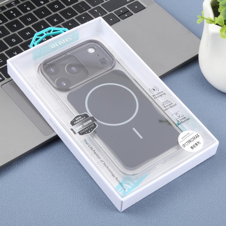 Funda para teléfono MagSafe transparente, delgada y circular de la serie original de DFANS DESIGN para PC., For iPhone 17 Pro Max