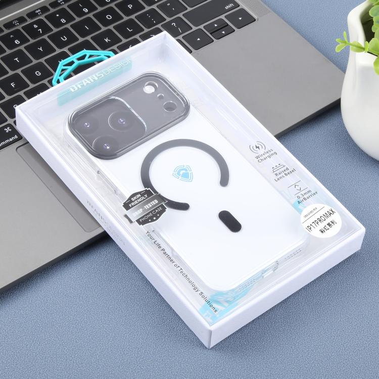 Funda transparente magnética MagSafe de la serie Rainbow de DFANS DESIGN, For iPhone 17 Pro Max