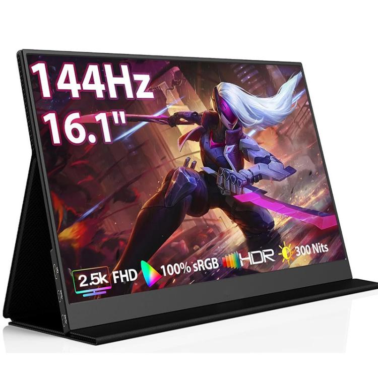 Monitor portátil P161Q10G de 16,1 pulgadas, 2.5K, 144 Hz y pantalla extendida., 16.1 inch 2.5K 144Hz