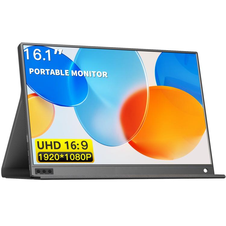 Monitor portátil para juegos P161A11D de 16,1 pulgadas y resolución 1080p con pantalla extendida, 16.1 inch 1080P
