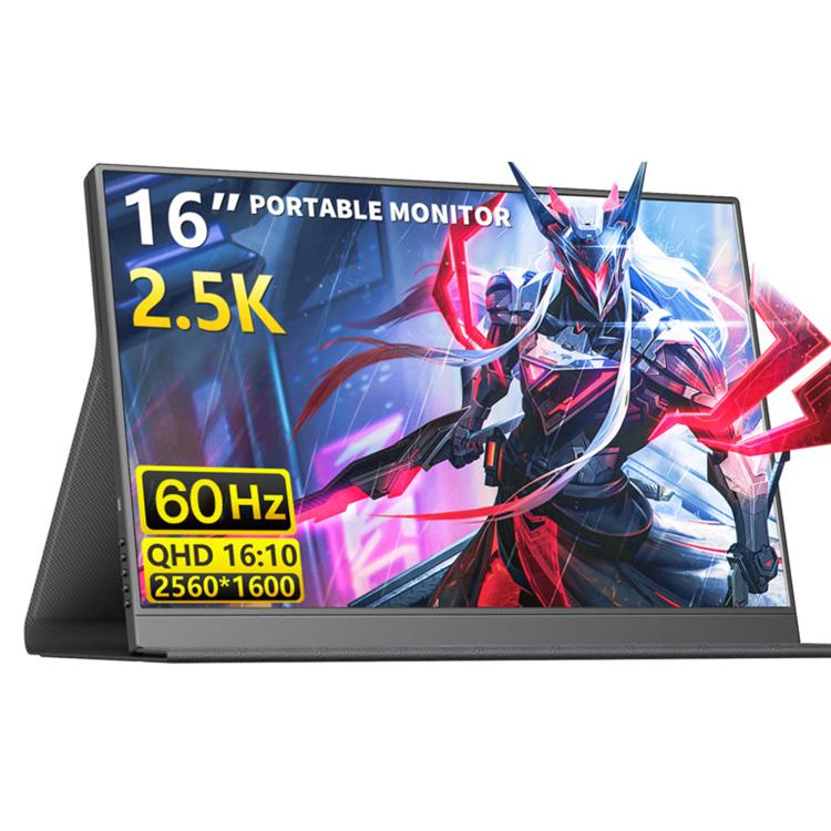 Monitor portátil para juegos P160Q16BW de 16 pulgadas y resolución 2.5K con pantalla extendida, 16 inch 2.5K 60Hz