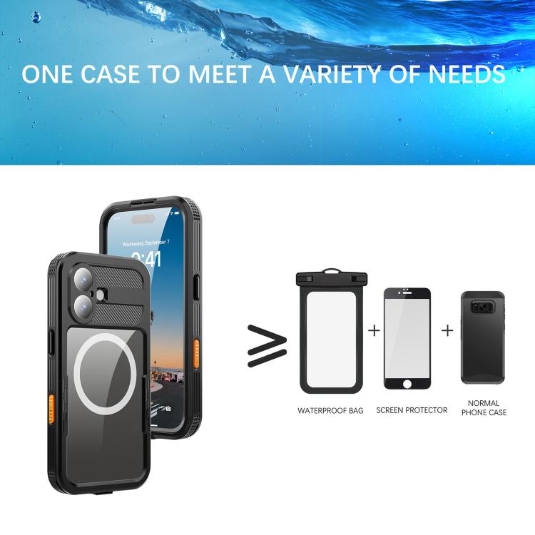 Funda para teléfono RedPepper con certificación IP68, resistente al agua y con triple protección MagSafe., For iPhone 17