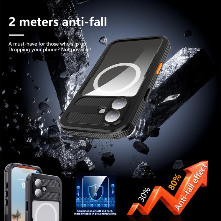 Funda para teléfono RedPepper con certificación IP68, resistente al agua y con triple protección MagSafe., For iPhone 17