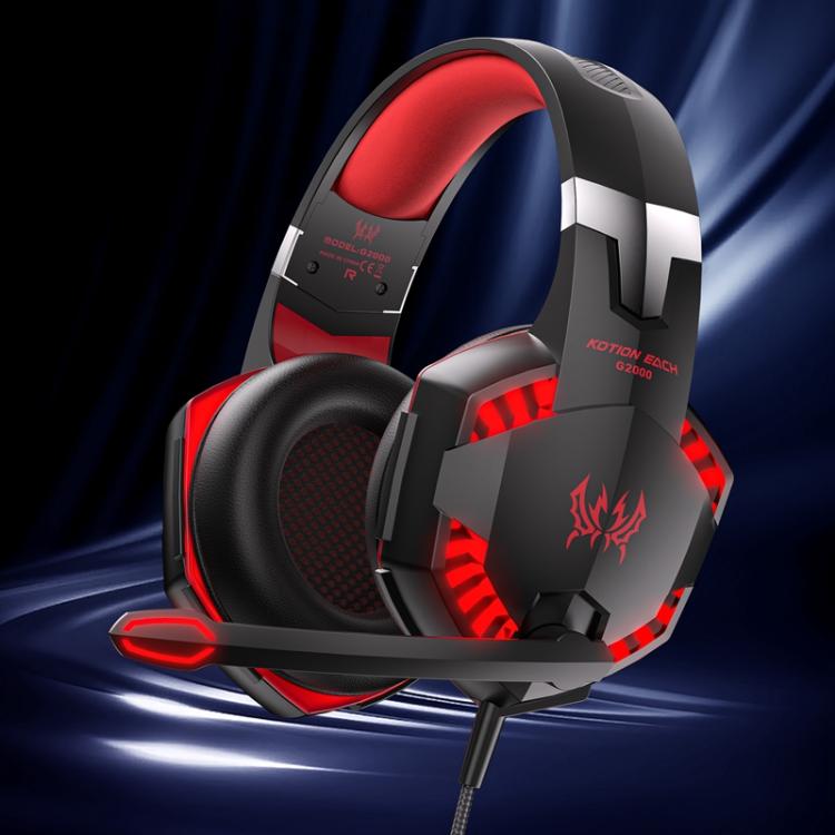 Auriculares para juegos con cable KOTION EACH G2000 con luz LED