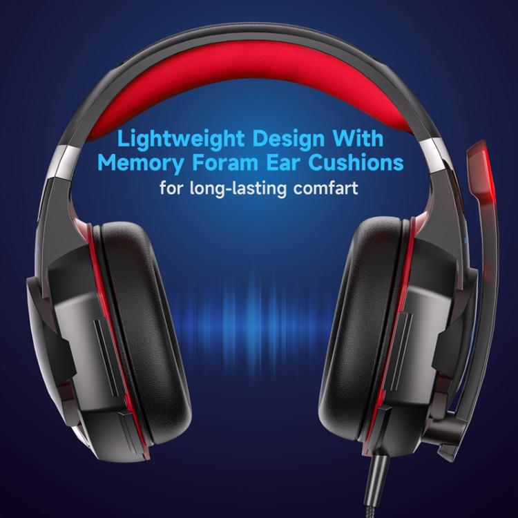 Auriculares para juegos con cable KOTION EACH G2000 con luz LED