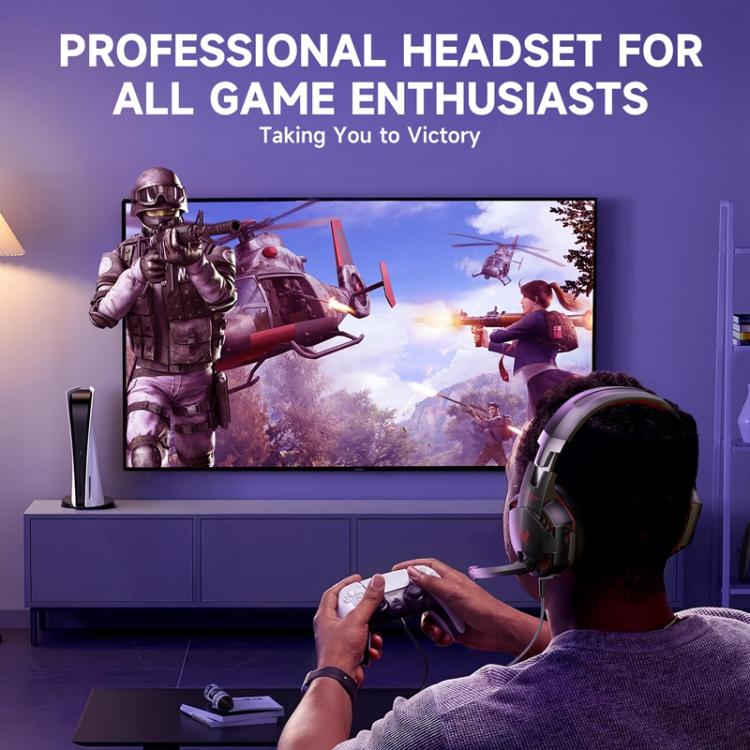 Auriculares para juegos con cable KOTION EACH G2000 con luz LED