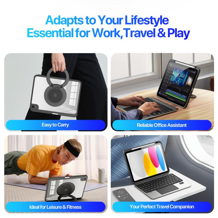 Funda para tablet y teclado inalámbrico multifuncional desmontable DUX DUCIS Serie VK, For iPad 2025 / 2022, For iPad Air 11 2024 / 2025 / Air 4 / 5, For iPad Pro 11 2024, For iPad Pro 11 2020 / 2021 / 2022