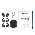 XDcase - 3 pares de protectores auditivos deportivos de silicona antideslizantes con estuche y mosquetón, For AirPods 4