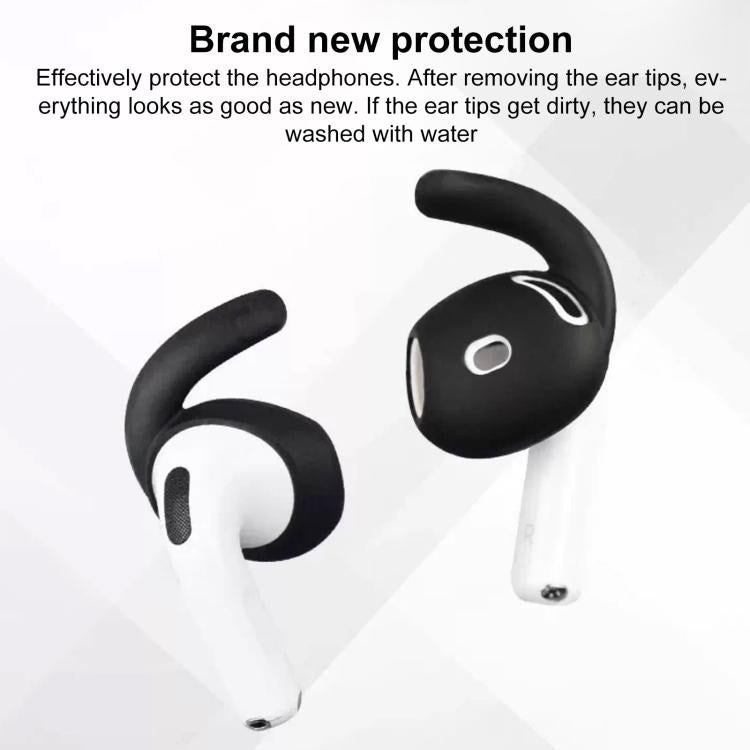 XDcase - 3 pares de protectores auditivos deportivos de silicona antideslizantes con estuche y mosquetón, For AirPods 4