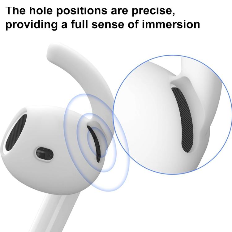 XDcase - 3 pares de protectores auditivos deportivos de silicona antideslizantes con estuche y mosquetón, For AirPods 4