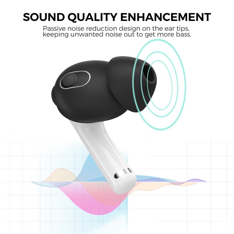 XDcase 3 pares de protectores de silicona para oídos con estuche de almacenamiento y mosquetón, For AirPods 4
