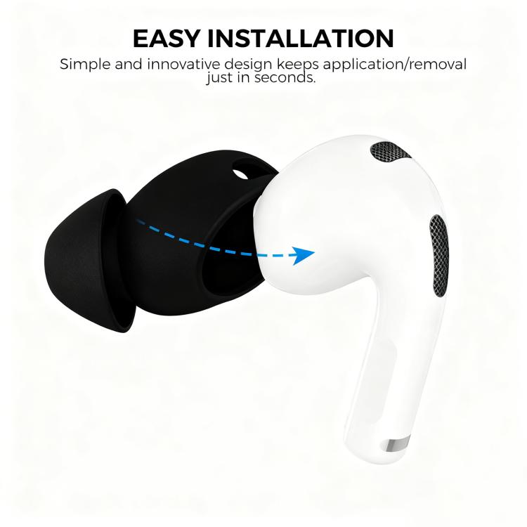 XDcase 3 pares de protectores de silicona para oídos con estuche de almacenamiento y mosquetón, For AirPods 4