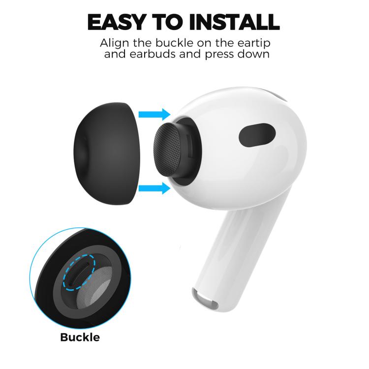 XDcase - 4 pares de almohadillas de silicona de repuesto para auriculares con kit de almacenamiento y limpieza., For AirPods Pro 3