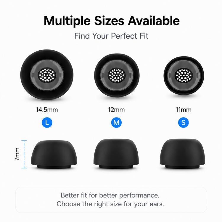 XDcase 3 pares de almohadillas de silicona para oídos con kit de almacenamiento y limpieza., For Samsung Galaxy Buds3 Pro