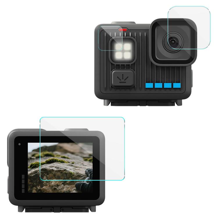 Protector de pantalla de vidrio templado imak con película para lente de cámara, For GoPro LIT HERO