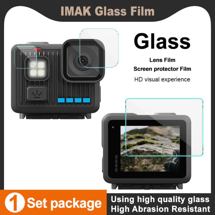 Protector de pantalla de vidrio templado imak con película para lente de cámara, For GoPro LIT HERO