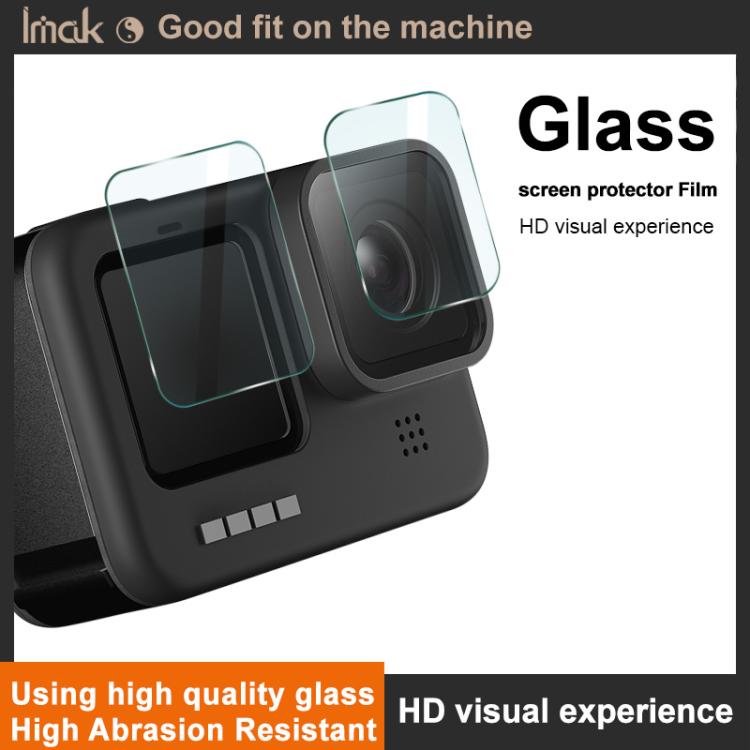 Protector de pantalla de vidrio templado imak con película para lente de cámara, For GoPro LIT HERO