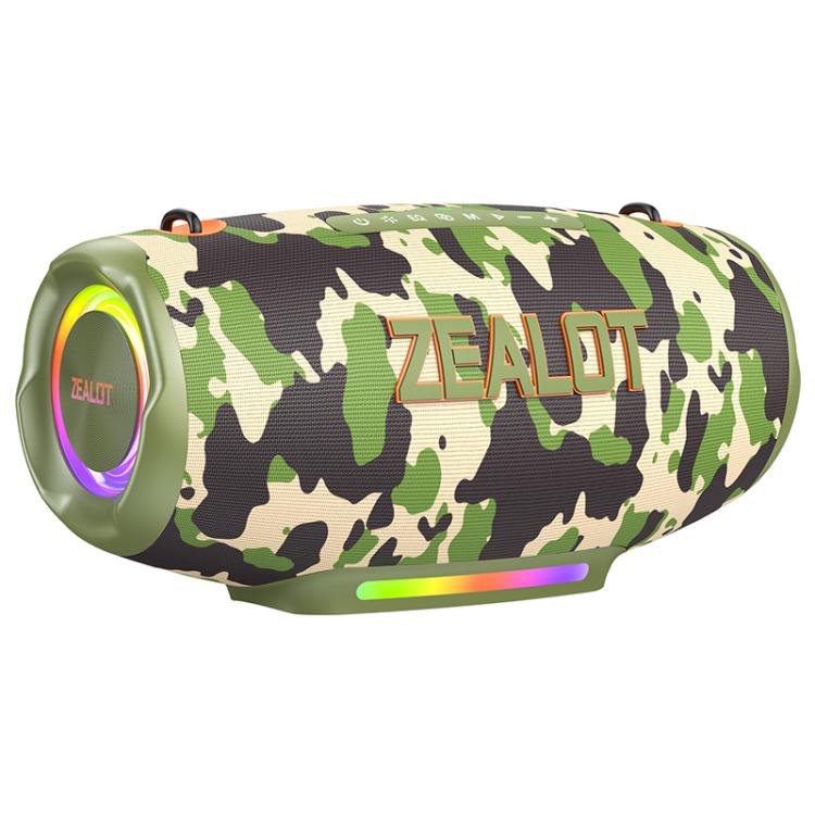 Altavoz Bluetooth portátil Zealot S127 de 100 W para exteriores, de colores vibrantes.