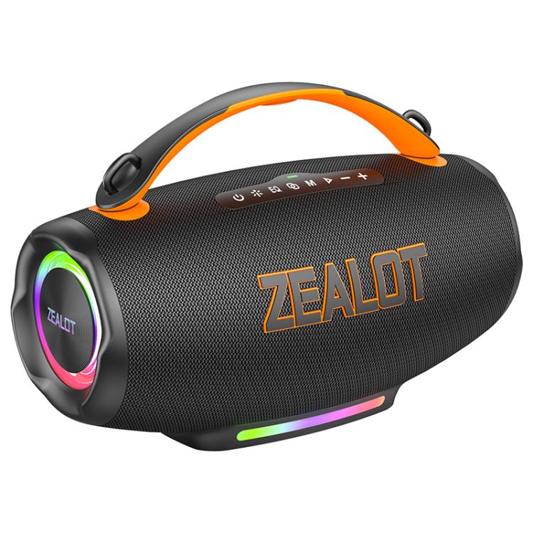 Altavoz Bluetooth portátil Zealot S167 de 100 W con iluminación RGB para exteriores.