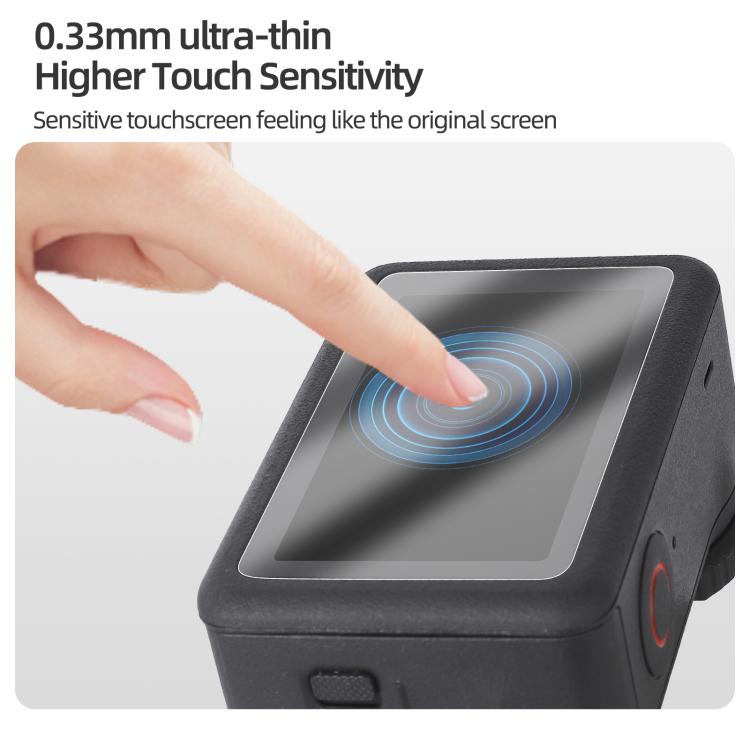 Protector de pantalla de vidrio templado Sunnylife para DJI Osmo Action 6, 1 Set, 2 Sets