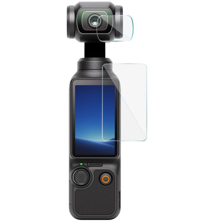 Protector de pantalla de vidrio templado imak con película para lente de cámara, For DJI Osmo Pocket 4, For DJI Osmo Action 6