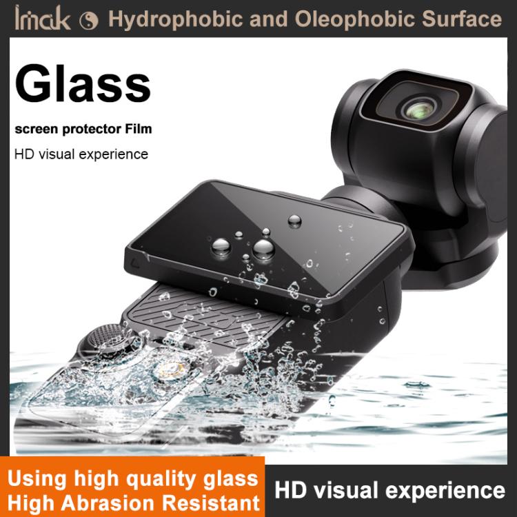 Protector de pantalla de vidrio templado imak con película para lente de cámara, For DJI Osmo Pocket 4, For DJI Osmo Action 6