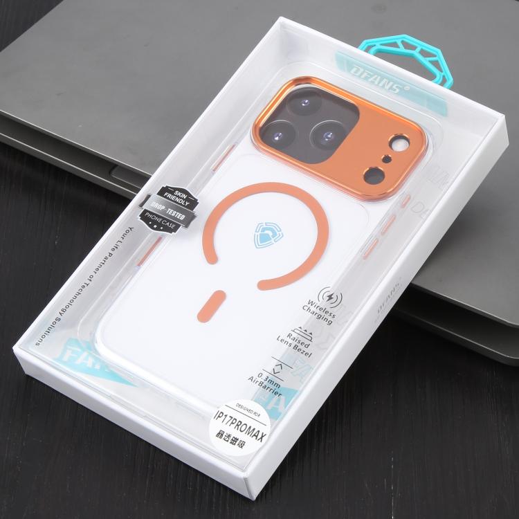 Funda transparente magnética MagSafe de la serie Crystal Clear de DFANS DESIGN, For iPhone 17 Pro Max
