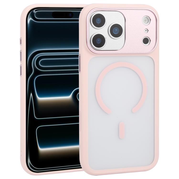 Funda para teléfono MagSafe con marco metálico y textura de cuero mate de DFANS DESIGN, For iPhone 17 Pro Max