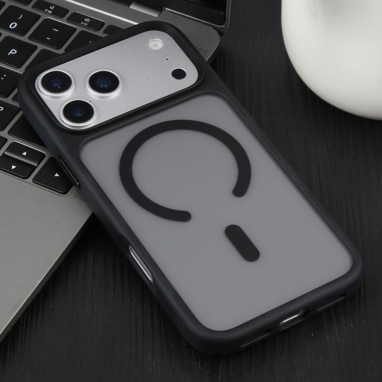 Funda magnética MagSafe con textura de cuero mate de DFANS DESIGN, For iPhone 17 Pro Max