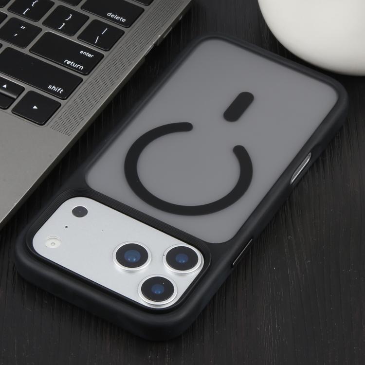 Funda magnética MagSafe con textura de cuero mate de DFANS DESIGN, For iPhone 17 Pro Max